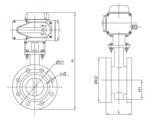 电动蝶阀.jpg 智能一体化电动蝶阀