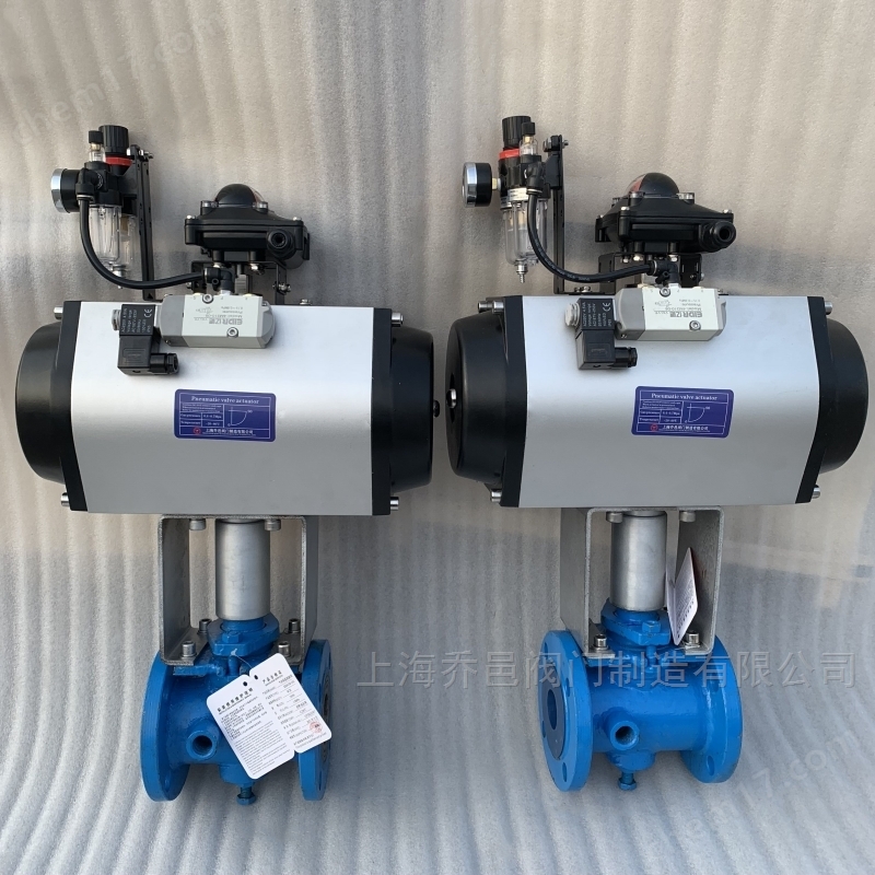 气动保温二通旋塞阀 双电磁阀控制气动保温三通沥青阀