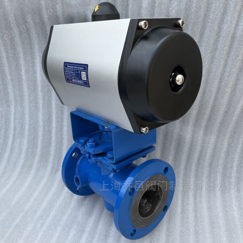 双电磁阀控制气动保温三通沥青阀